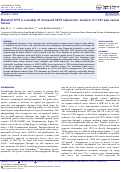 Cover page: Mutated TP53 is a marker of increased VEGF expression: analysis of 7,525 pan-cancer tissues