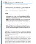 Cover page: Global, regional, and national incidence and mortality for HIV, tuberculosis, and malaria during 1990–2013: a systematic analysis for the Global Burden of Disease Study 2013