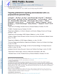 Cover page: Targeting glioblastoma signaling and metabolism with a re-purposed brain-penetrant drug