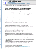 Cover page: Effects of traumatic brain injury and posttraumatic stress disorder on Alzheimer's disease in veterans, using the Alzheimer's Disease Neuroimaging Initiative