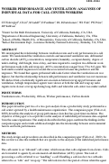 Cover page: Worker performance and ventilation: Analyses of individual data for 
call-center workers