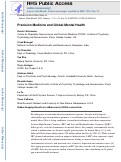 Cover page: Precision medicine and global mental health