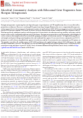 Cover page: Microbial Community Analysis with Ribosomal Gene Fragments from Shotgun Metagenomes