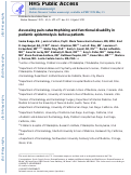 Cover page: Assessing pain catastrophizing and functional disability in pediatric epidermolysis bullosa patients.