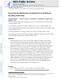 Cover page: Assessing the effectiveness of spatial PCA on SVM-based decoding of EEG data