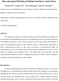 Cover page: Microrheological modeling of lithium ion battery anode slurry
