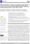 Cover page: Reply to Stummer, W.; Thomas, C. Comment on “Hosmann et al. 5-ALA Fluorescence Is a Powerful Prognostic Marker during Surgery of Low-Grade Gliomas (WHO Grade II)—Experience at Two Specialized Centers. Cancers 2021, 13, 2540”