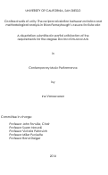 Cover page: Confined walls of unity: The reciprocal relation between notation and methodological analysis in Brian Ferneyhough's oeuvre for flute solo