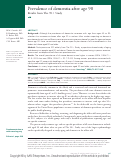 Cover page: Prevalence of dementia after age 90SYMBOL