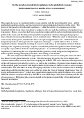 Cover page of On the paradox of prudential regulations in the globalized economy; International reserves and the crisis: a reassessment*