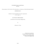 Cover page: Characteristics of the velocity power spectrum as a function of Taylor Reynolds number