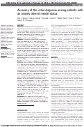 Cover page: Accuracy of the initial diagnosis among patients with an acutely altered mental status