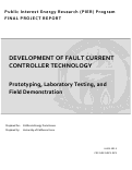 Cover page: Development of Fault Current Controller Technology