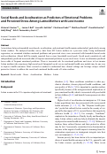 Cover page: Social Needs and Acculturation as Predictors of Emotional Problems and Perceived Stress Among Latinx Mothers with Low Income.