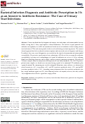 Cover page: Bacterial Infection Diagnosis and Antibiotic Prescription in 3 h as an Answer to Antibiotic Resistance: The Case of Urinary Tract Infections