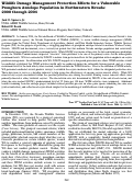 Cover page: Wildlife Damage Management Protection Efforts for a Vulnerable Pronghorn Antelope Population in Northwestern Nevada: 2000 through 2004