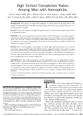 Cover page: High School Completion Rates Among Men with Hemophilia