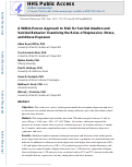 Cover page: A Within-Person Approach to Risk for Suicidal Ideation and Suicidal Behavior: Examining the Roles of Depression, Stress, and Abuse Exposure