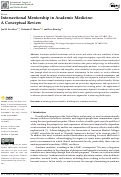 Cover page: Intersectional Mentorship in Academic Medicine: A Conceptual Review