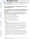 Cover page: Exercise Responses to Gravity-Independent Flywheel Aerobic and Resistance Training