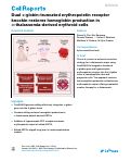 Cover page: Dual α-globin-truncated erythropoietin receptor knockin restores hemoglobin production in α-thalassemia-derived erythroid cells