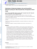 Cover page: Performance-Enhancing Substance Use and Sexual Risk Behaviors among U.S. Men: Results from a Prospective Cohort Study.