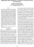 Cover page: Bilinguals Have Different Hemispheric Lateralization in Visual Word Processing from Monolinguals