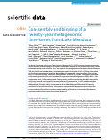 Cover page: Coassembly and binning of a twenty-year metagenomic time-series from Lake Mendota