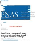 Cover page: Near-linear response of mean monsoon strength to a broad range of radiative forcings