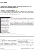 Cover page: Nonalcoholic fatty liver disease and the gut microbiome: Are bacteria responsible for fatty liver?