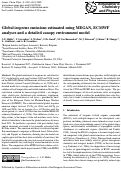 Cover page: Global isoprene emissions estimated using MEGAN, ECMWF analyses and a detailed canopy environment model