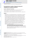 Cover page: Recognising bias in studies of diagnostic tests part 2: interpreting and verifying the index test