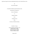 Cover page: Spatial and Temporal Variation in Mammalian Diversity of the Colorado Plateau (USA)