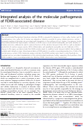 Cover page: Integrated analysis of the molecular pathogenesis of FDXR-associated disease.