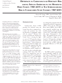 Cover page: Differences in Cardiovascular Mortality Risk among African Americans in the Minnesota Heart Survey: 1985-2015 vs The Atherosclerosis Risk in Communities Study Cohort: 1987-2015.