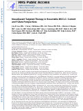 Cover page: Neoadjuvant Targeted Therapy in Resectable NSCLC: Current and Future Perspectives.