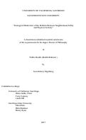 Cover page: Ecological Moderators of the Relation Between Neighborhood Safety and Physical Activity