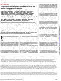 Cover page: Temperature limits to deep subseafloor life in the Nankai Trough subduction zone