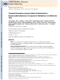 Cover page: Treatment retention on buprenorphine/methadone