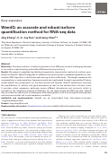 Cover page: WemIQ: an accurate and robust isoform quantification method for RNA-seq data.