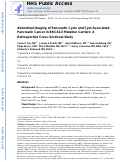 Cover page: Abdominal Imaging of Pancreatic Cysts and Cyst-Associated Pancreatic Cancer in BRCA1/2 Mutation Carriers: A Retrospective Cross-Sectional Study.