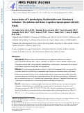 Cover page: Association of cyberbullying victimization and substance initiation: The Adolescent Brain Cognitive Development (ABCD) study