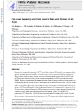 Cover page: Hip load capacity and yield load in men and women of all ages