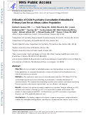 Cover page: Utilization of Child Psychiatry Consultation Embedded in Primary Care for an Urban, Latino Population