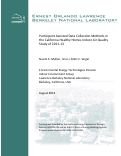 Cover page: Participant Assisted Data Collection Methods in the California Healthy Homes Indoor Air Quality Study of 2011-13