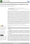 Cover page: A Novel Fusion-Based Methodology for Drought Forecasting