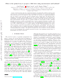 Cover page: What is the optimal way to prepare a Bell state using measurement and feedback?