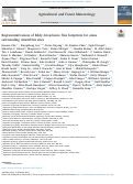 Cover page: Representativeness of Eddy-Covariance flux footprints for areas surrounding AmeriFlux sites