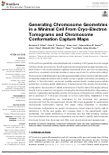 Cover page: Generating Chromosome Geometries in a Minimal Cell From Cryo-Electron Tomograms and Chromosome Conformation Capture Maps