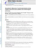 Cover page: Assessing for differences in opioid administration during inpatient end-of-life care for patients with limited English proficiency.